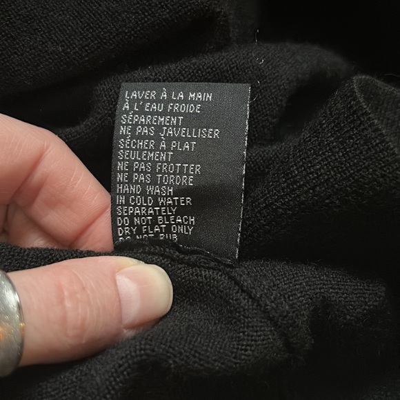 Jacob flattering fitted wool extra warm black dress - Picture 5 of 6